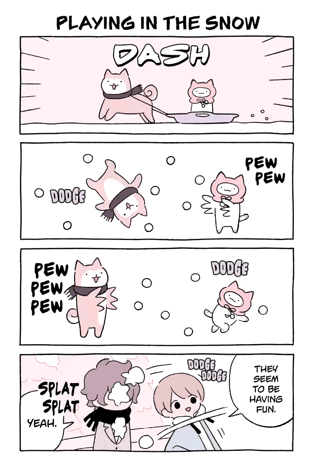 Wonder Cat Kyuu chan Vol. 6 Ch. 556 Playing in the Snow