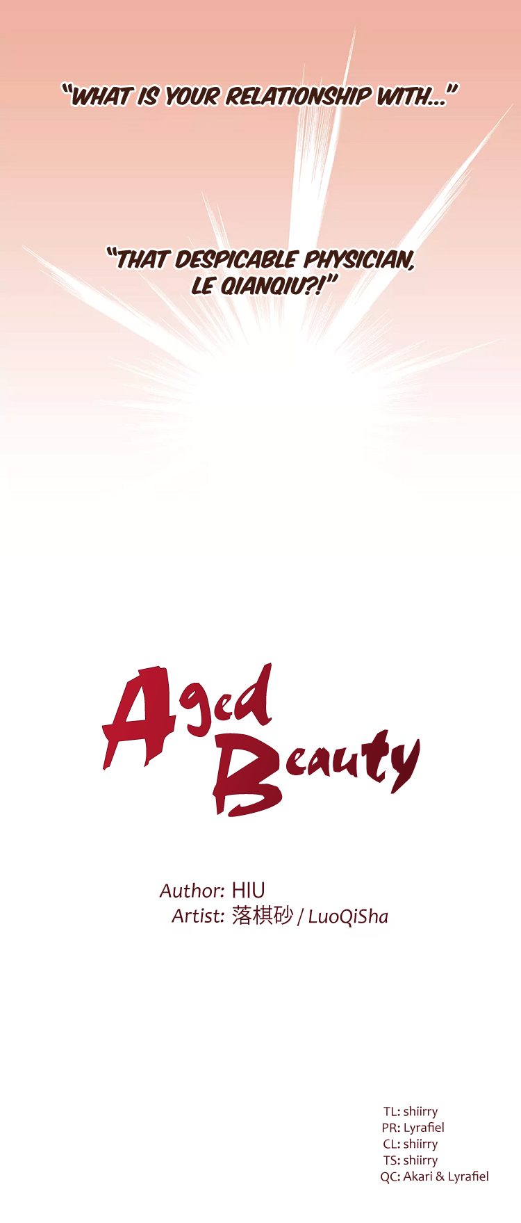 Aged Beauty Ch. 4 Mysterious Identity