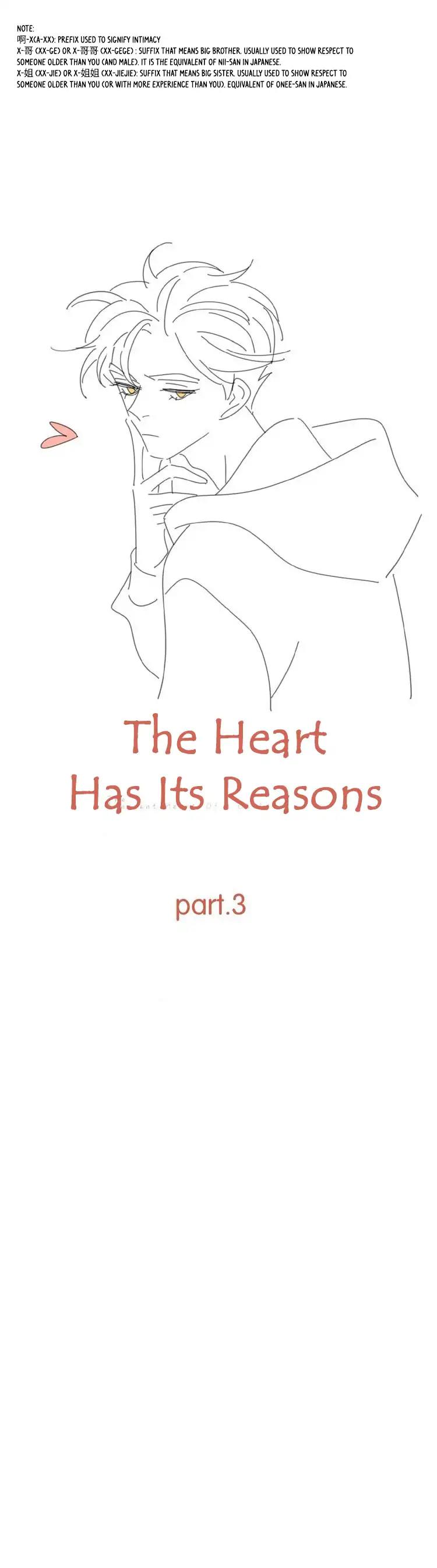 The Looks of Love: The Heart Has Its Reasons Chapter 3: