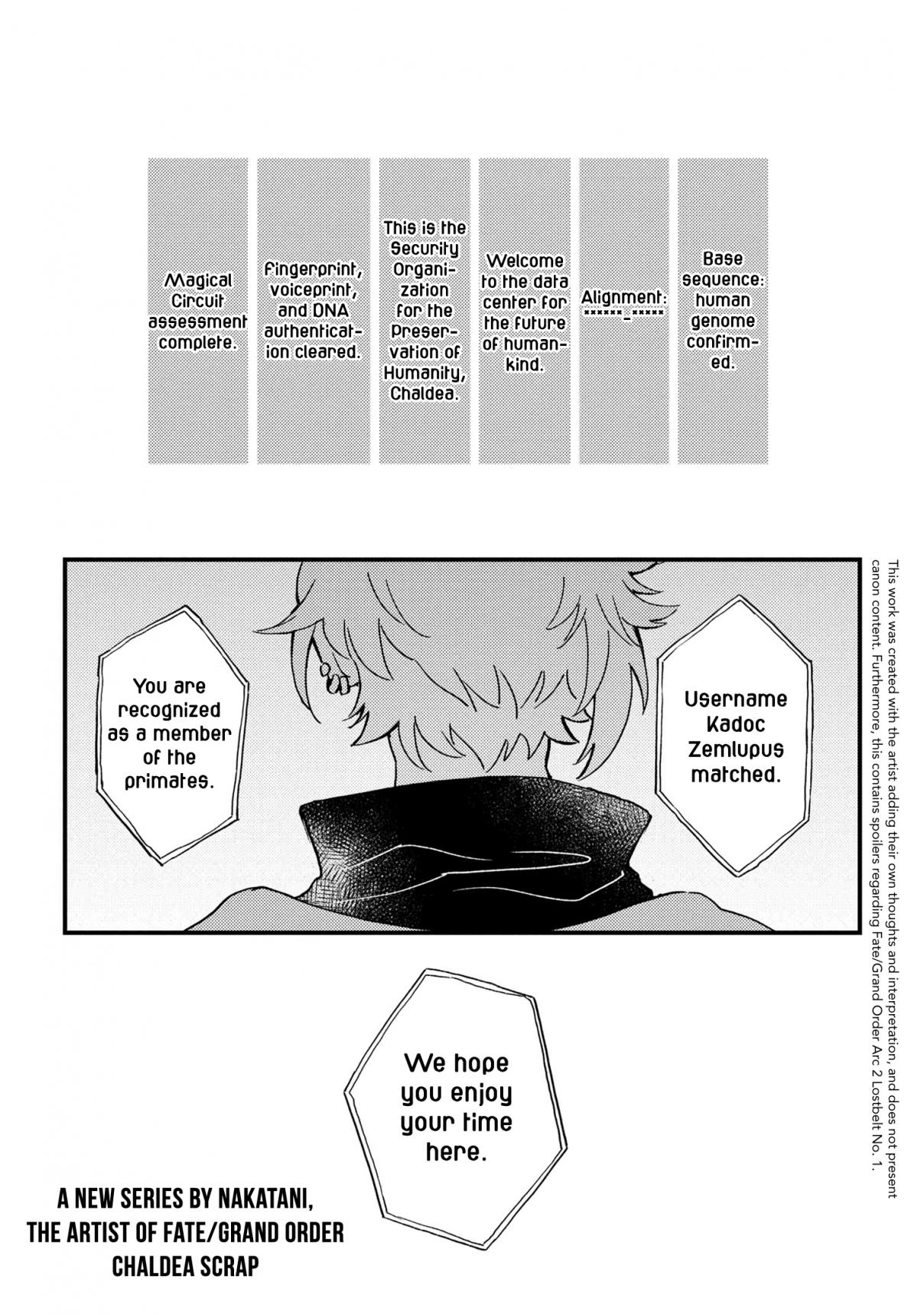 Fate/Grand Order From Lostbelt Ch. 1 A Letter From the Permafrost Empire