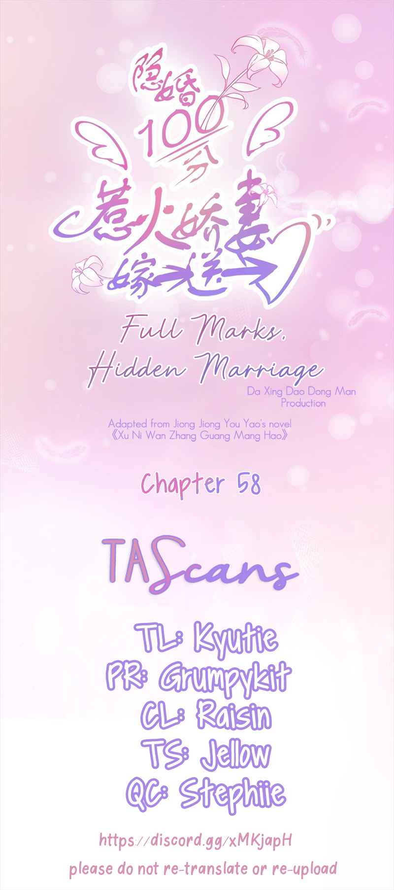 Full Marks, Hidden Marriage Ch. 58 I suggest you reincarnate please.