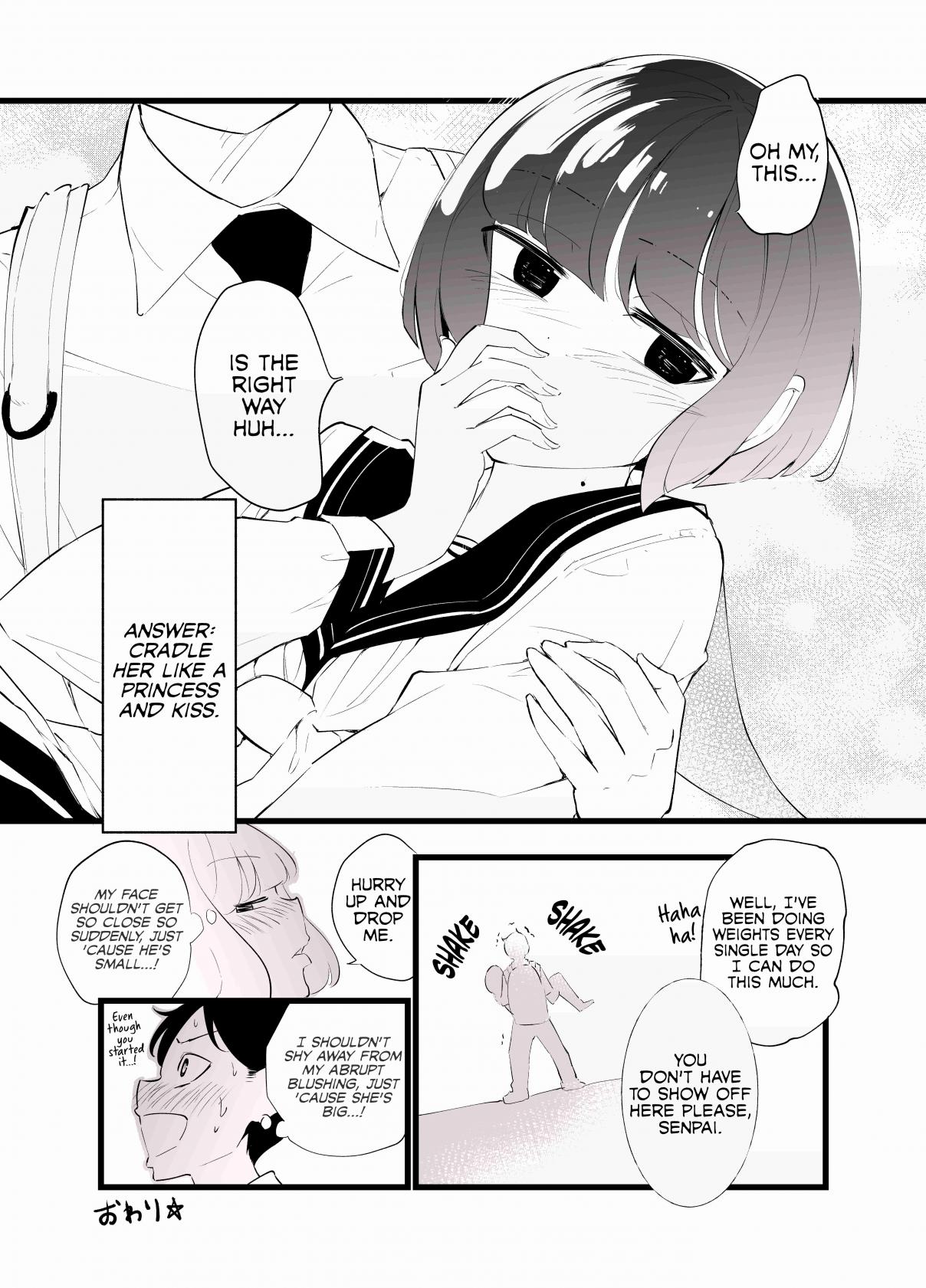 Until the Tall Kouhai (Girl) and the Short Senpai (Boy) Develop a Romance Vol. 1 Ch. 3 The Correct Way to Kiss When You Can't Reach