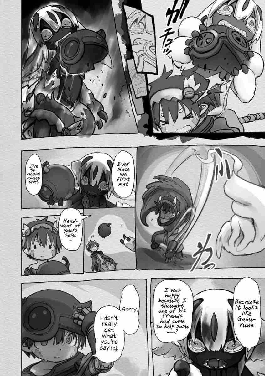 Made in Abyss Vol. 9 Ch. 55 Faputa and Reg
