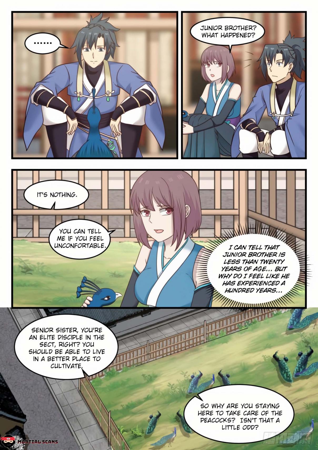 Martial Peak Ch. 564 The Girl Who Takes Care of the Peacocks