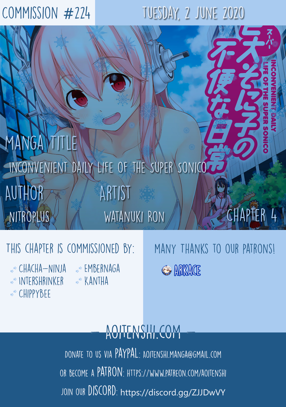 Inconvenient Daily Life of the Super Sonico!!! Vol. 1 Ch. 4 Special