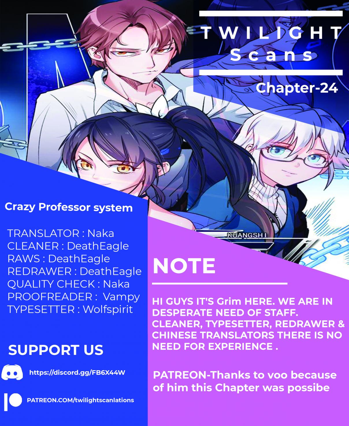 Crazy Professor system Ch. 24