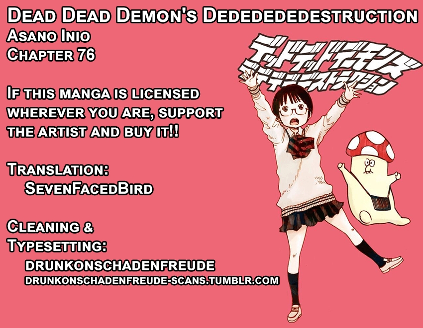 Dead Dead Demon's Dededede Destruction Ch. 76