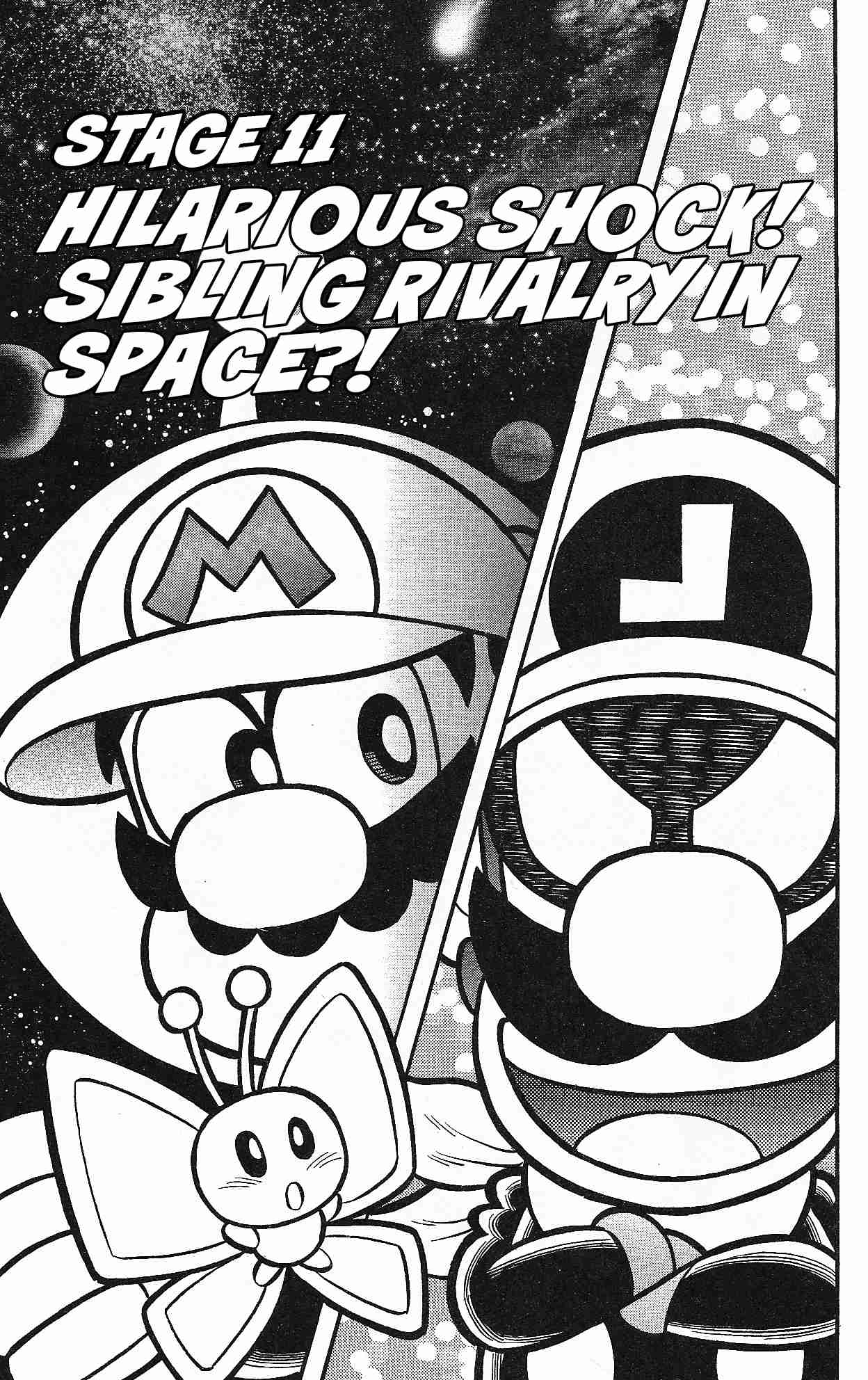 Super Mario kun Vol. 37 Ch. 11 Hilarious Shock! Sibling Rivalry in Space?!