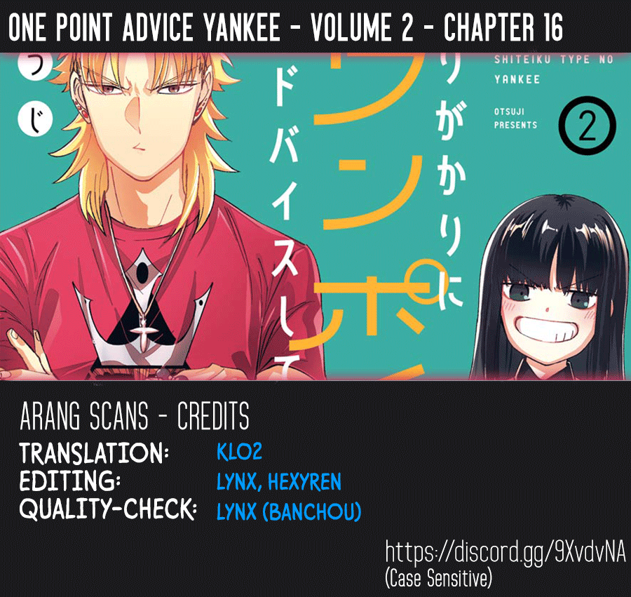 Toorigakari Ni One Point Advice Shiteiku Type No Yankee Vol.2 Chapter 16