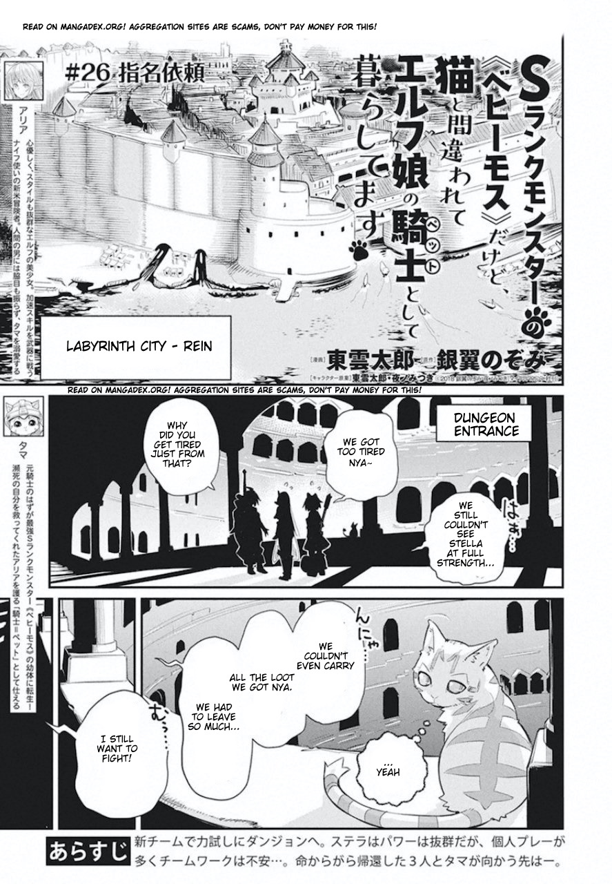 S Rank Monster no Behemoth Dakedo, Neko to Machigawarete Erufu Musume no Kishi (Pet) Toshite Kurashitemasu Vol. 5 Ch. 26