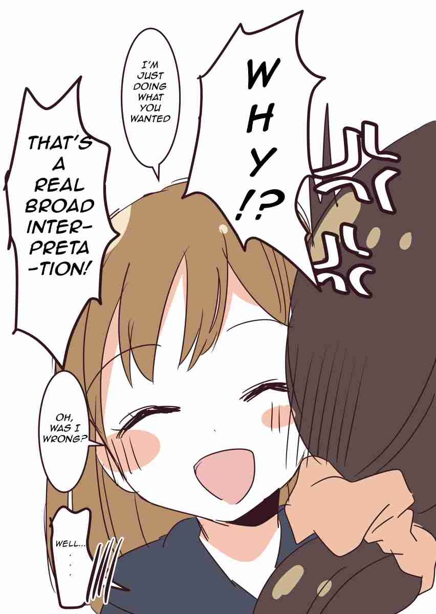 Brunette Bob and Black Side Ponytail Ch. 1 Yuri with Pocky