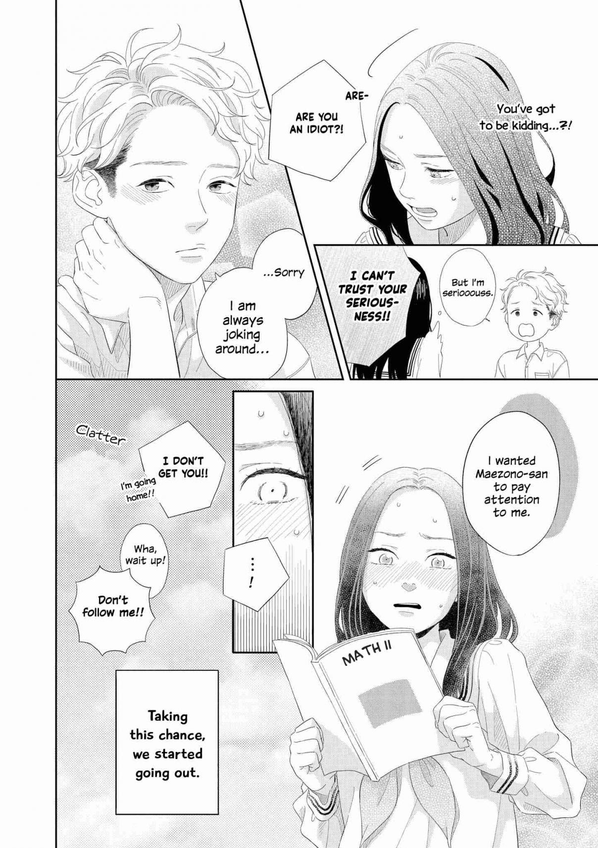 “It’s too precious and hard to read !!” 4P Short Stories Vol. 1 Ch. 18 The Chance for Love to Begin [by Kamena Yuu]