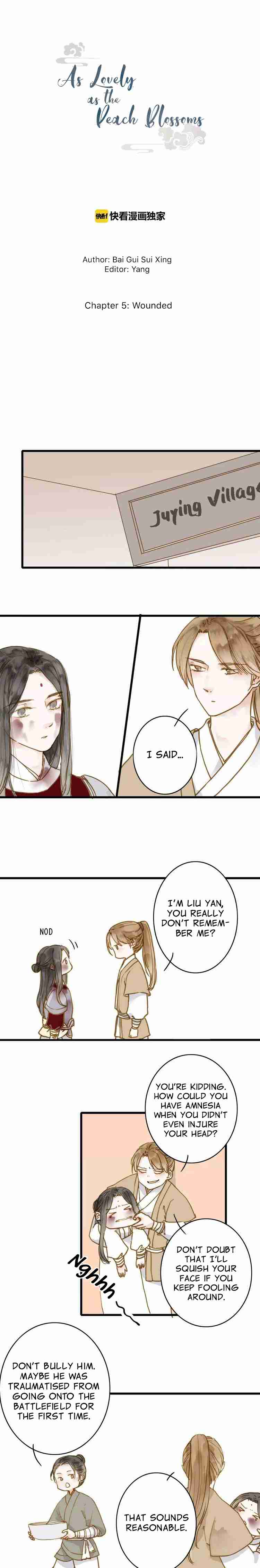 As Lovely as the Peach Blossoms Ch. 5 Wounded