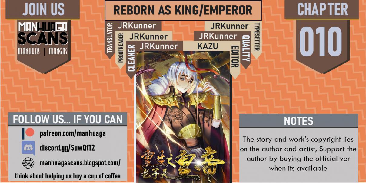 Reborn as King/Emperor Ch. 10