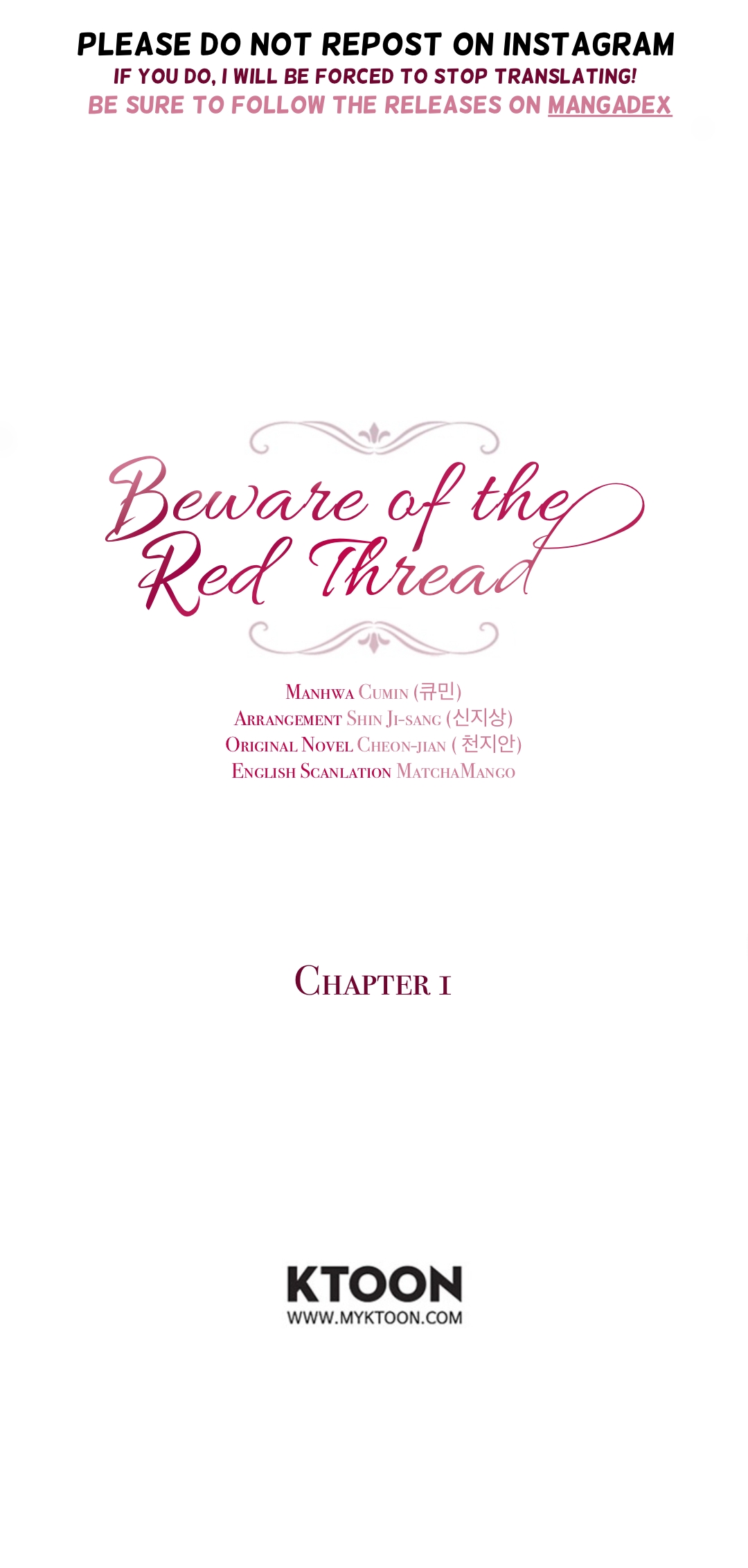 Beware of the Red Thread Ch. 1