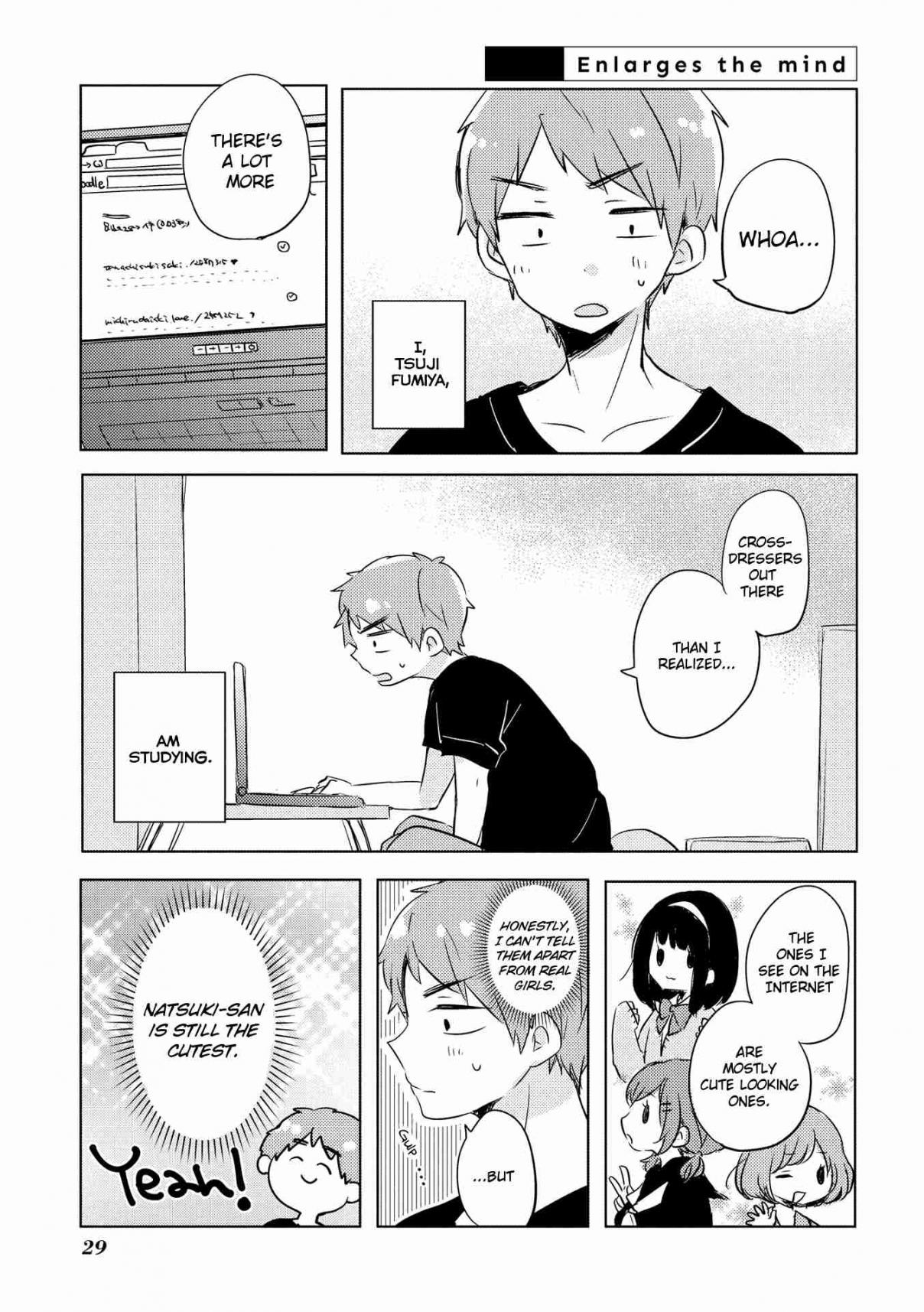 Natsuki kun Is Beautiful as Always Vol. 1 Ch. 4 Enlarges the Mind