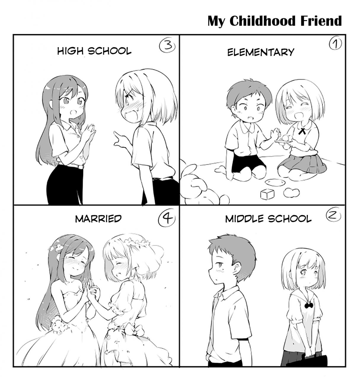 Lesbian (?) Childhood Friends Ch. 0