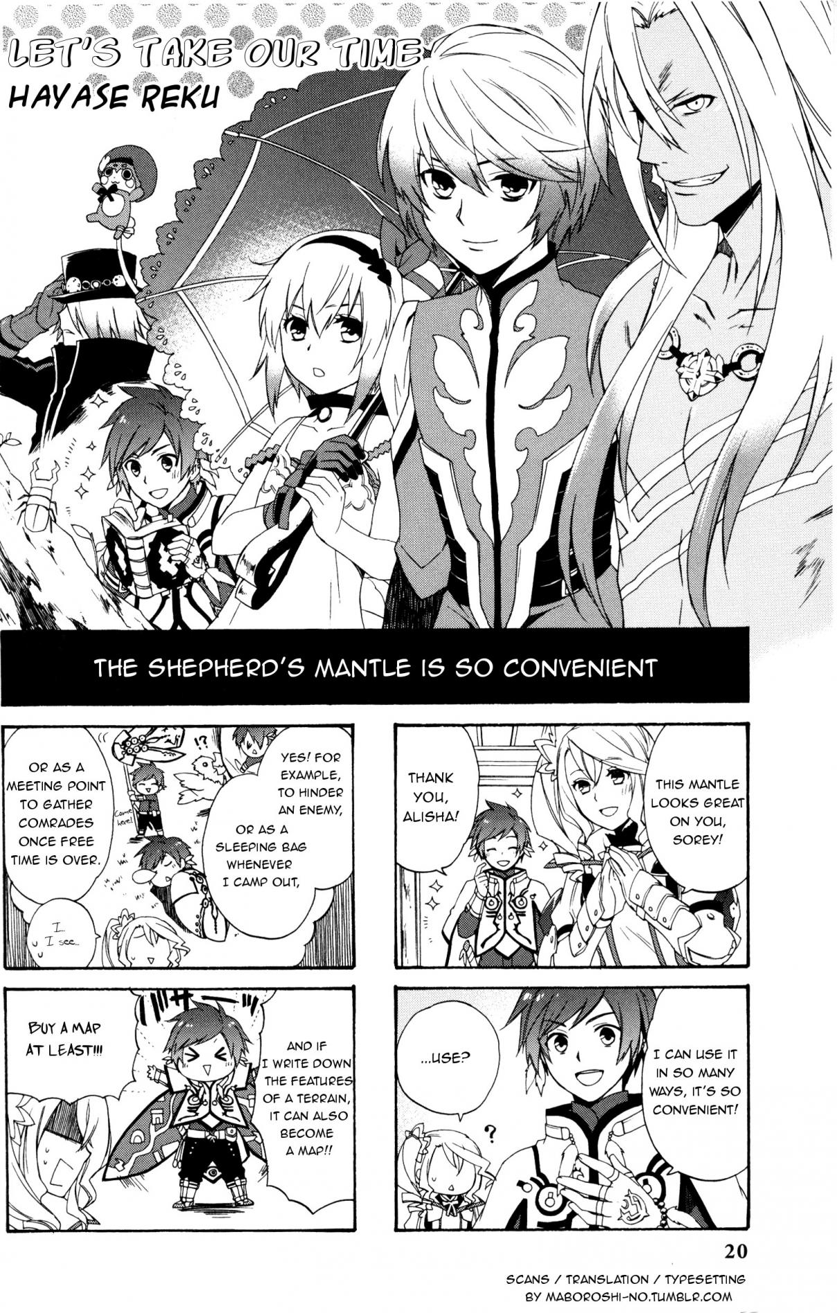 Tales of Zestiria 4koma Kings Ch. 3 Let's take our time.