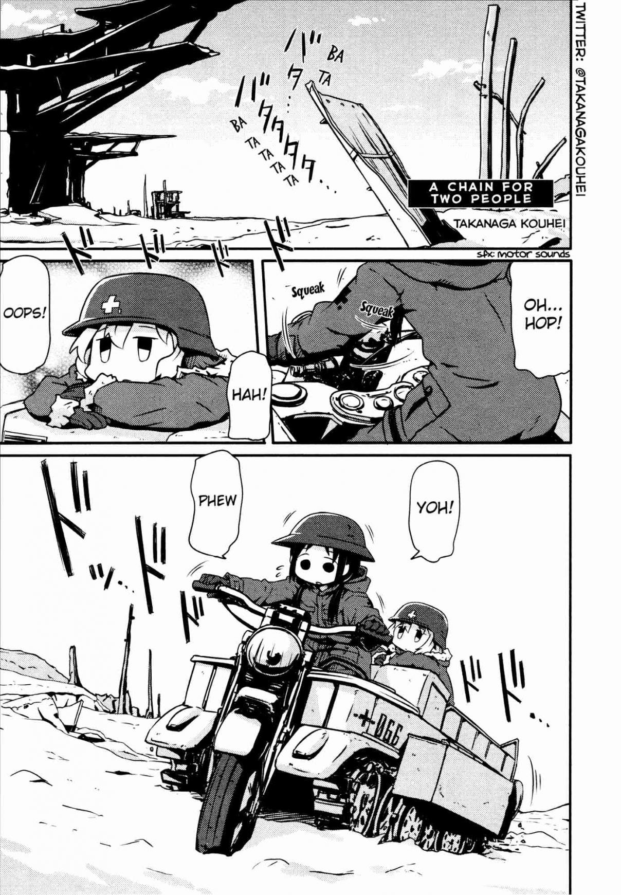 Girls' Last Tour Official Anthology Comic Ch. 15 A Chain for Two People Takanaga Kouhei