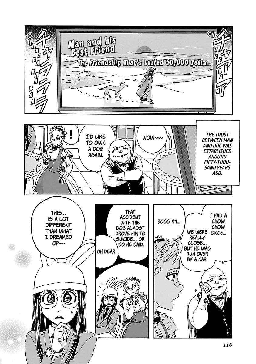 Franken Fran Frantic Vol. 1 Ch. 3.3 Alice and The Rabbit's problem with canine rights.