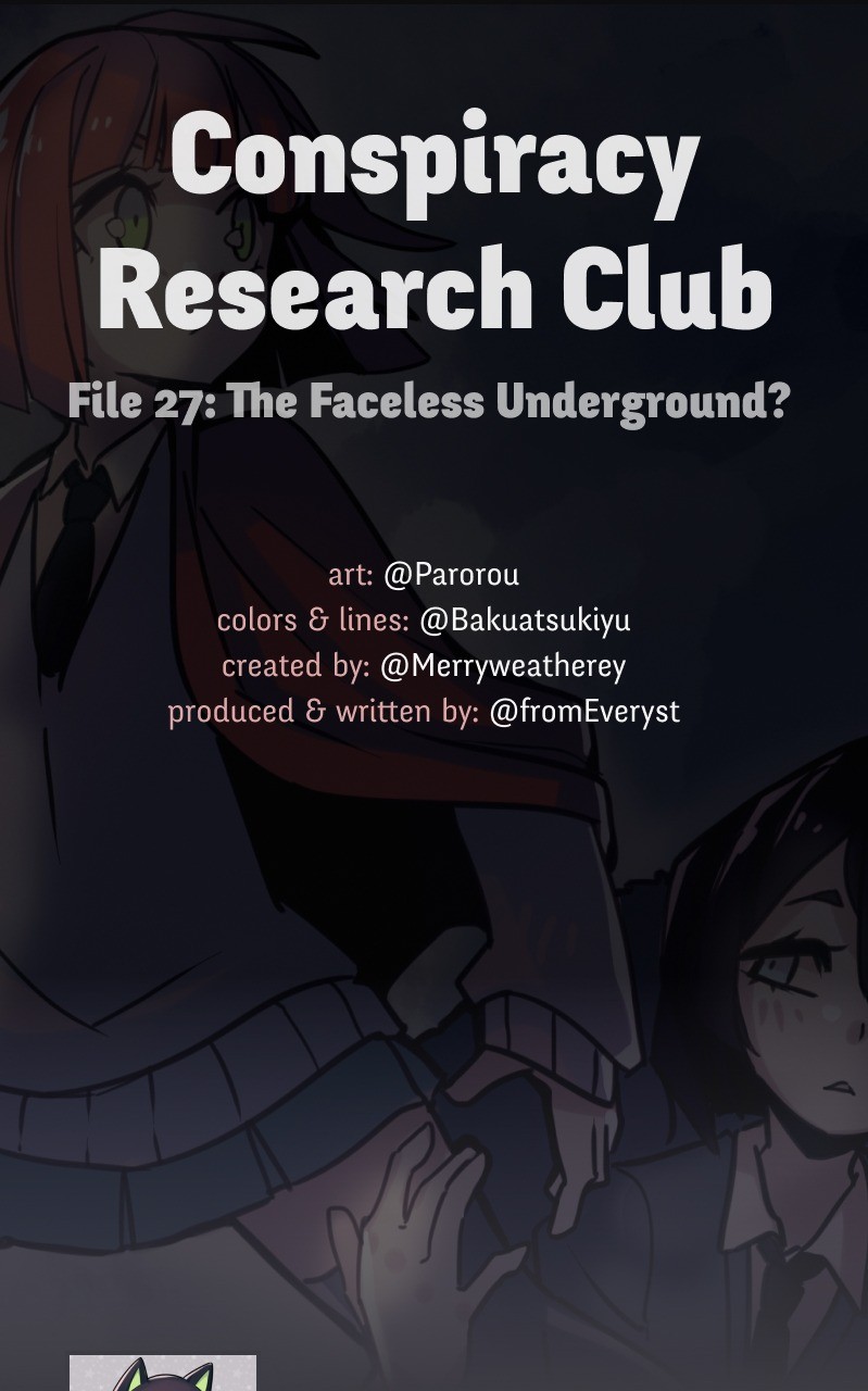 @CRC_Luna: Conspiracy Research Club Vol. 2 Ch. 27 The Faceless Underground