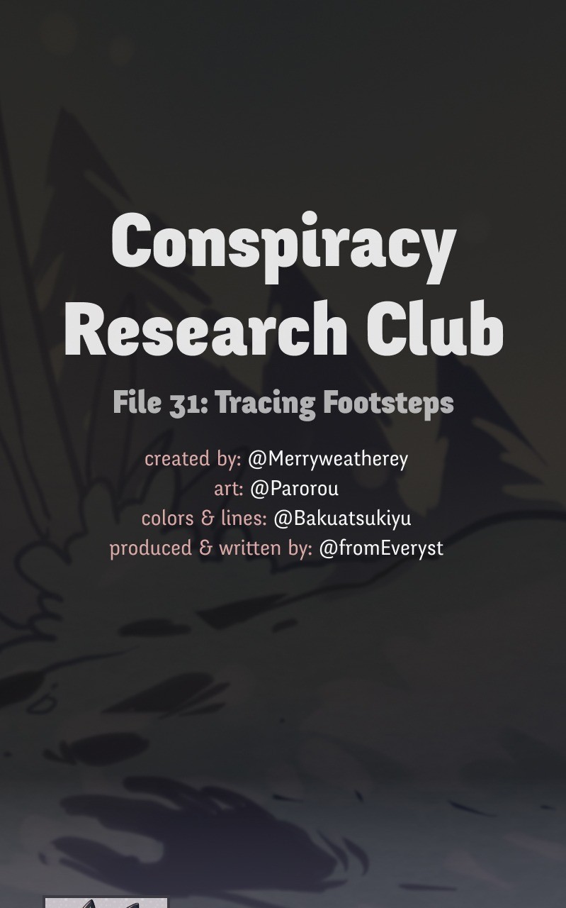 @CRC_Luna: Conspiracy Research Club Vol. 2 Ch. 31 Tracing Footsteps