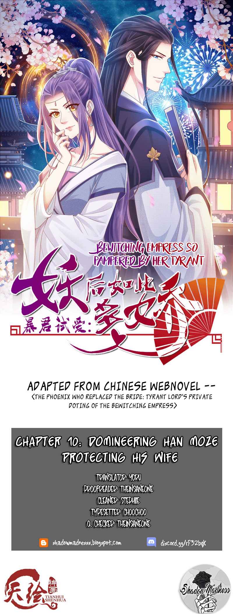 Bewitching Empress So Pampered by Her Tyrant Ch. 10 Domineering Han Moze Protecting His Wife