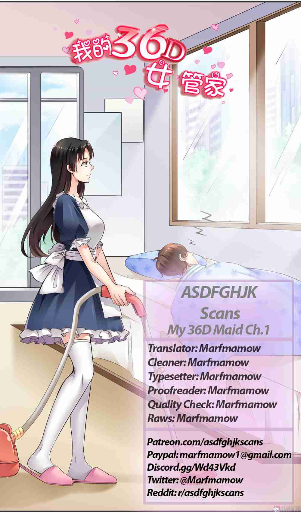 My 36D Maid Ch. 1 Why did the alarm turn into a beautiful woman?!
