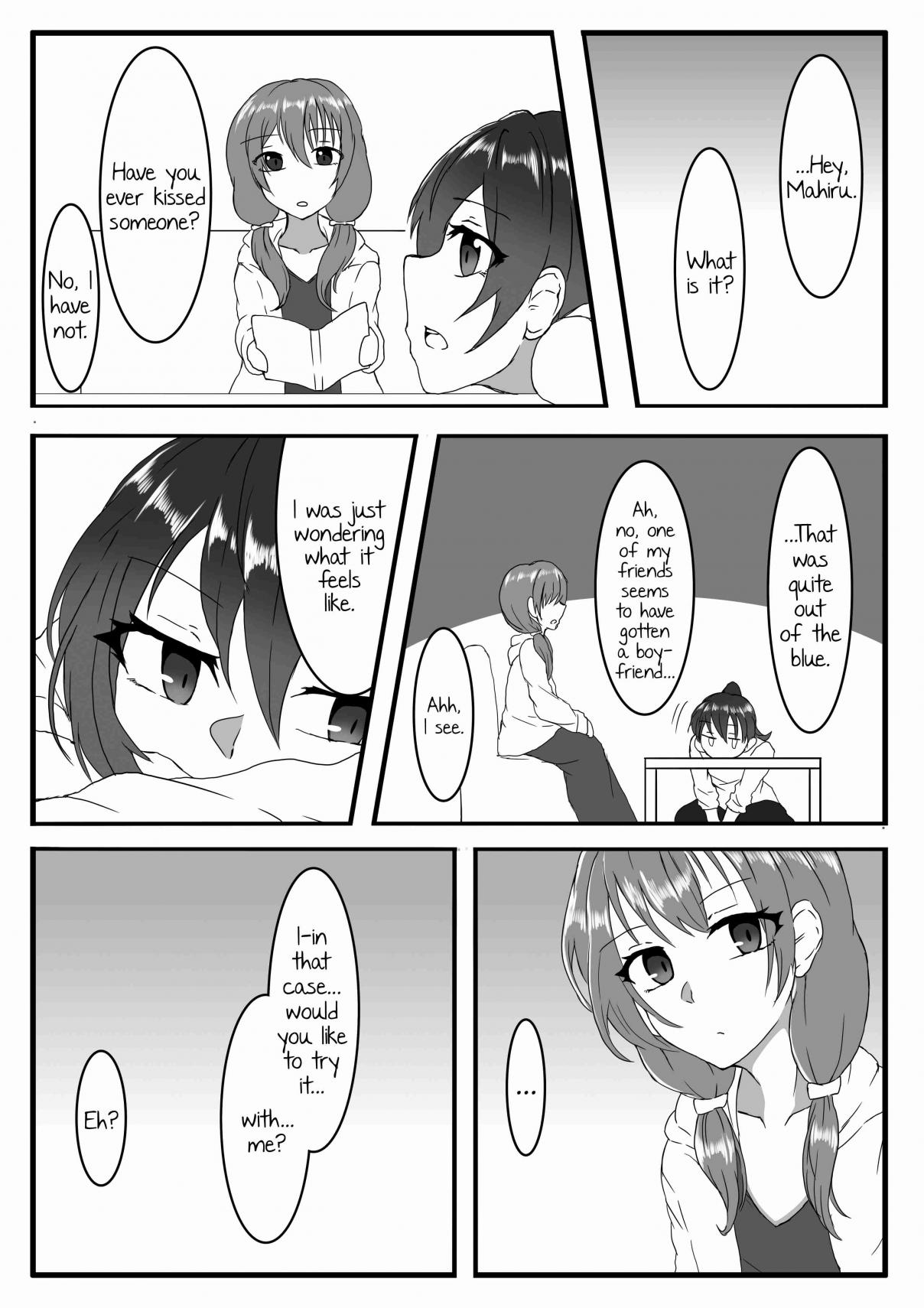 Yuri Manga about a pair of sisters who kissed and didn't feel awkward Oneshot