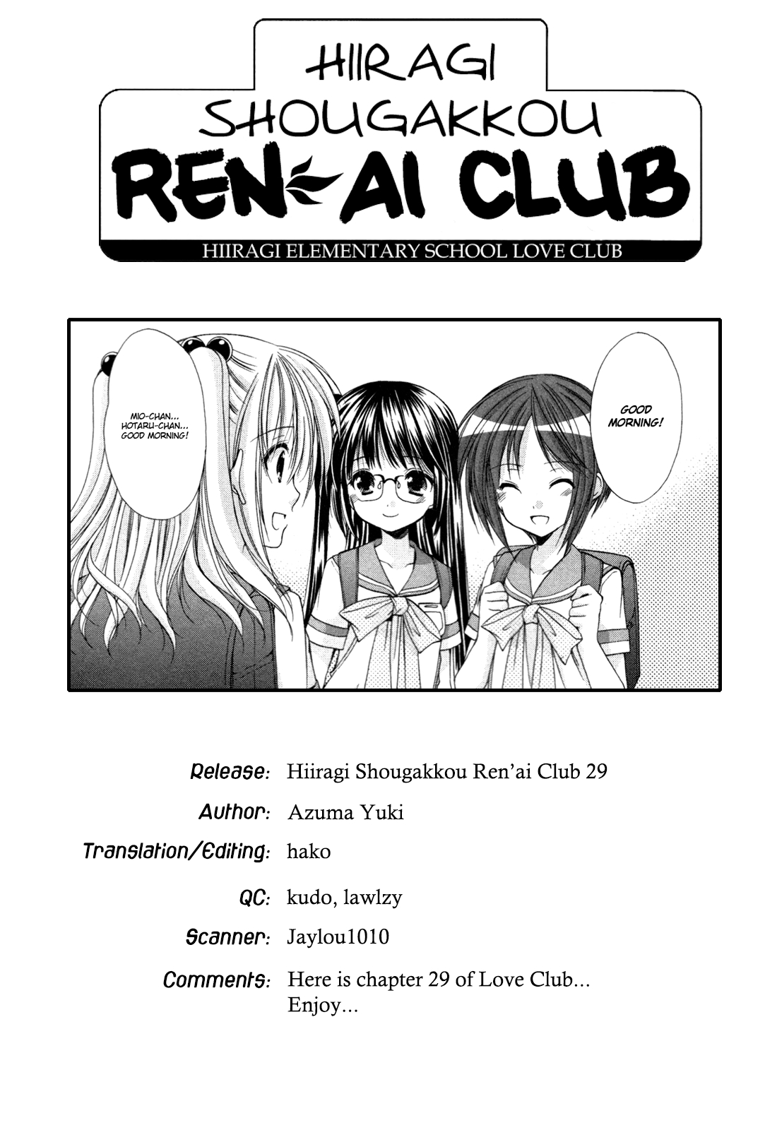 Hiiragi Shougakkou Ren’ai Club Vol. 5 Ch. 29 Not an Adult