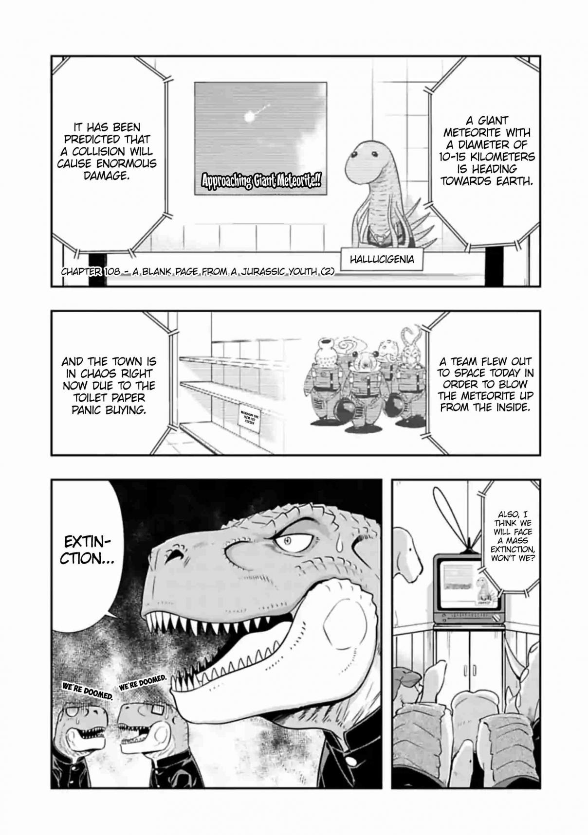 Murenase! Shiiton Gakuen Ch. 108 A Blank Page from a Jurassic Youth (2)