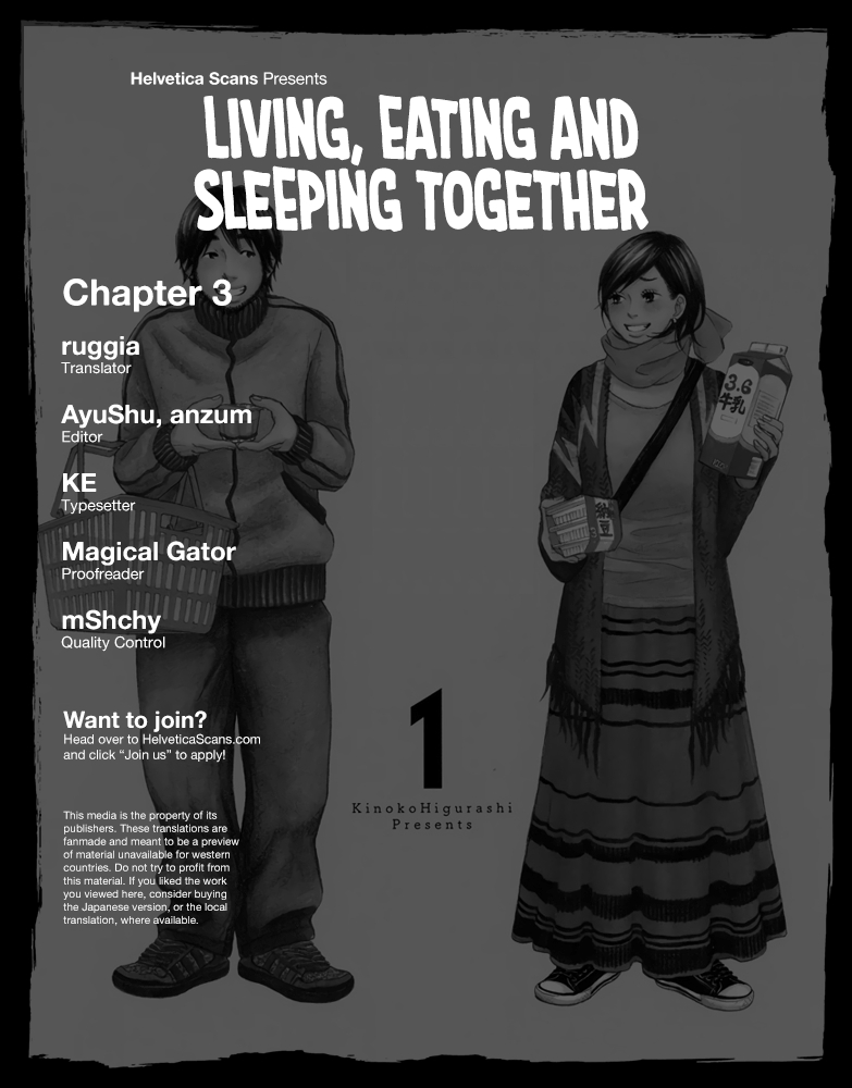 Living, Eating and Sleeping Together Vol. 1 Ch. 3 Let’s Go Back Home