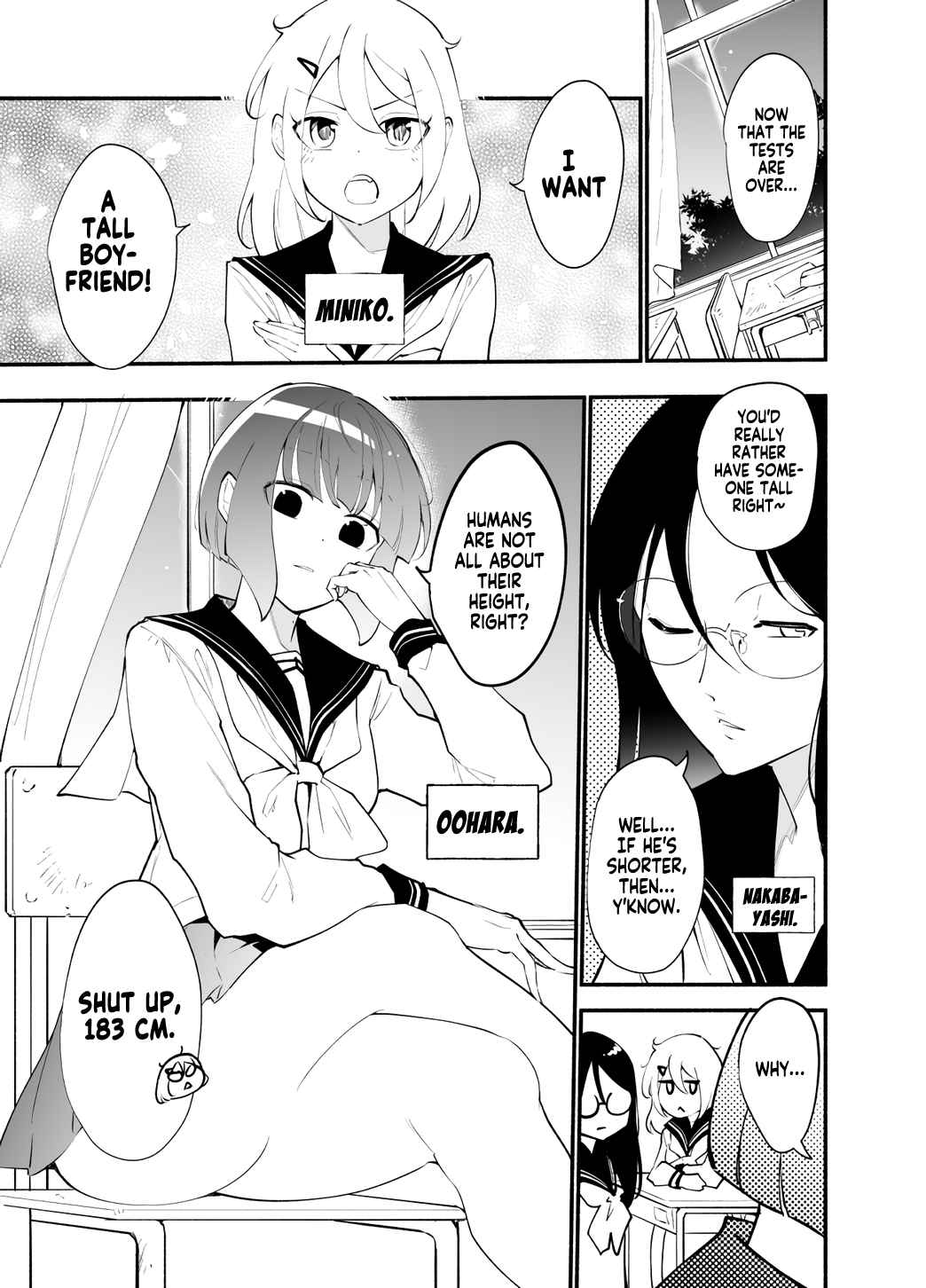 Until the Tall Kouhai (♀) and the Short Senpai (♂) Relationship Develops Into Romance Vol. 2 Ch. 12 The Ideal Height Tall Girls Look for in a Boyfriend
