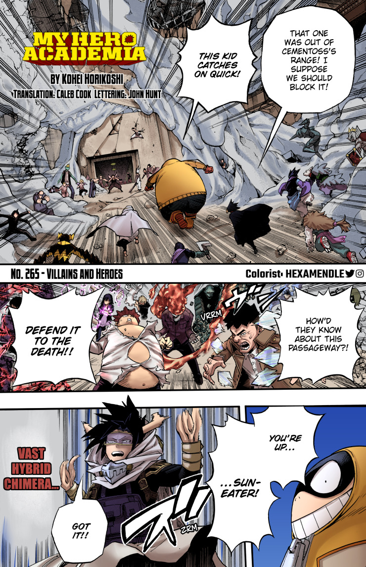 Boku no Hero Academia (Fan Colored) Ch. 265 Villains And Heroes