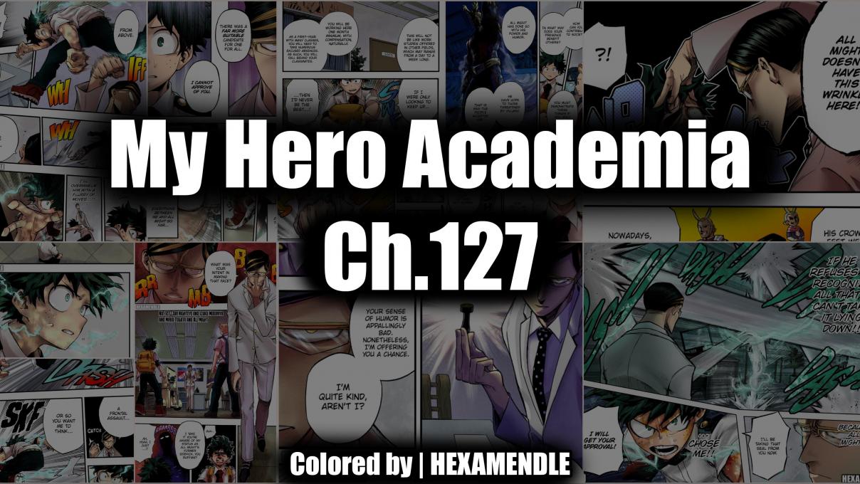 Boku no Hero Academia (Fan Colored) Ch. 127 Sir Nighteye And Izuku Midoriya And Mirio Togata And All Might