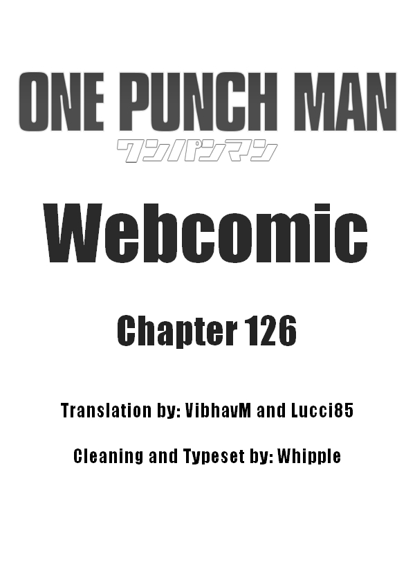 One Punch Man (Webcomic/Original) Ch. 126