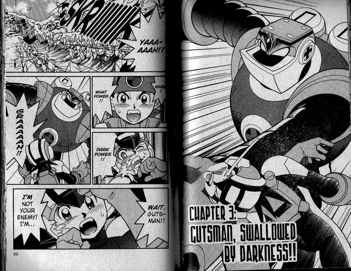 Rockman EXE Vol. 8 Ch. 42 GutsMan, Swallowed by Darkness!!