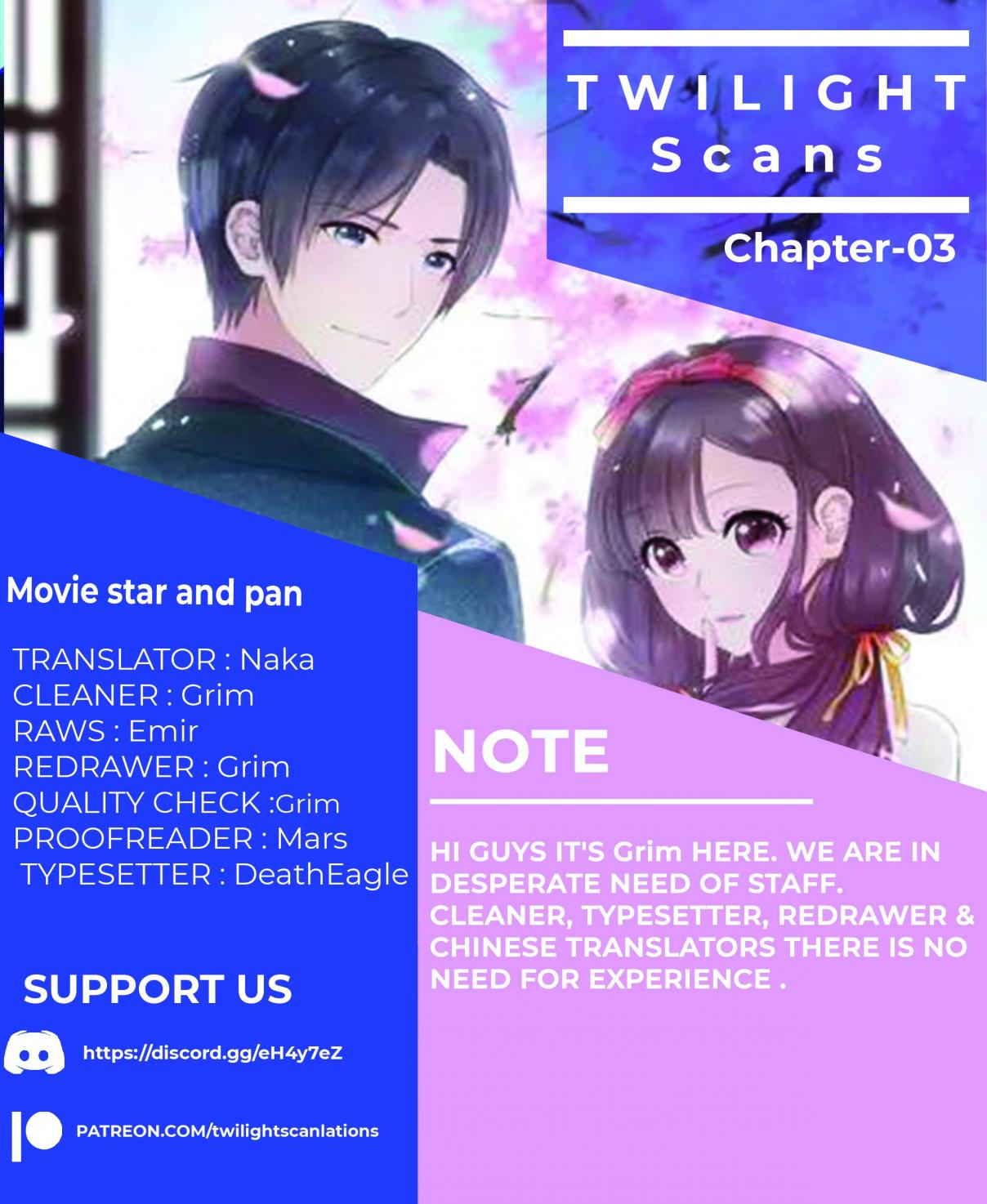Movie star and pan Ch. 3