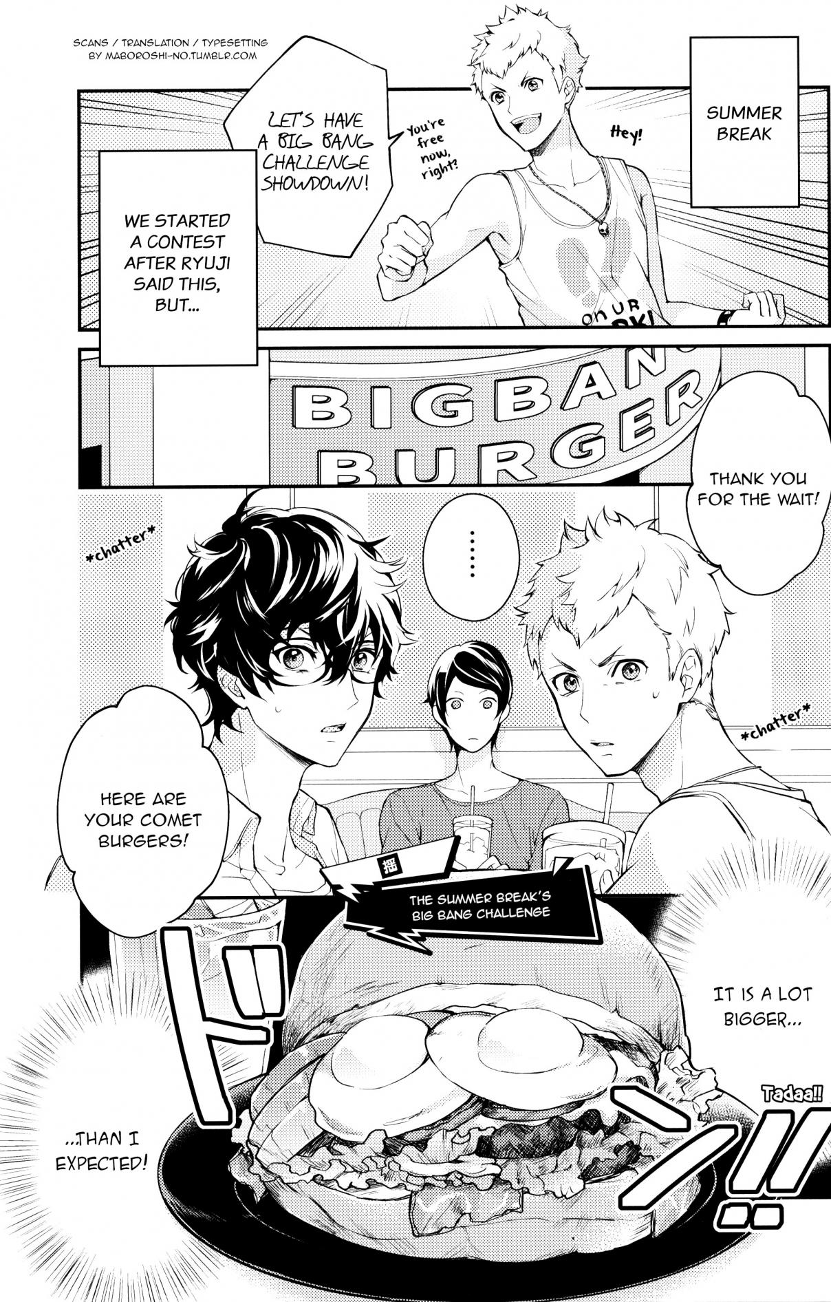 Persona 5 Character Anthology Ch. 5 The summer break's Big Bang Challenge