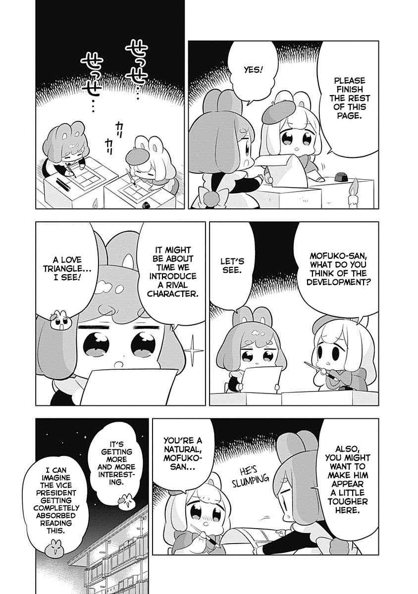 Usagi moku Shachiku ka Vol. 5 Ch. 61 Fuwami & Mofuko Try Their Hand at Drawing Manga