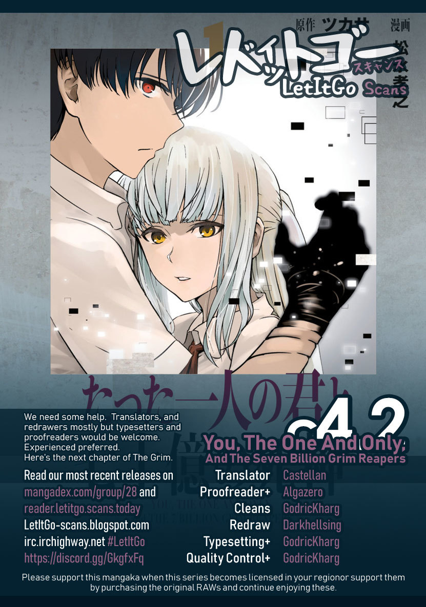 You, The One And Only, And The Seven Billion Grim Reapers vol.2 ch.4.2