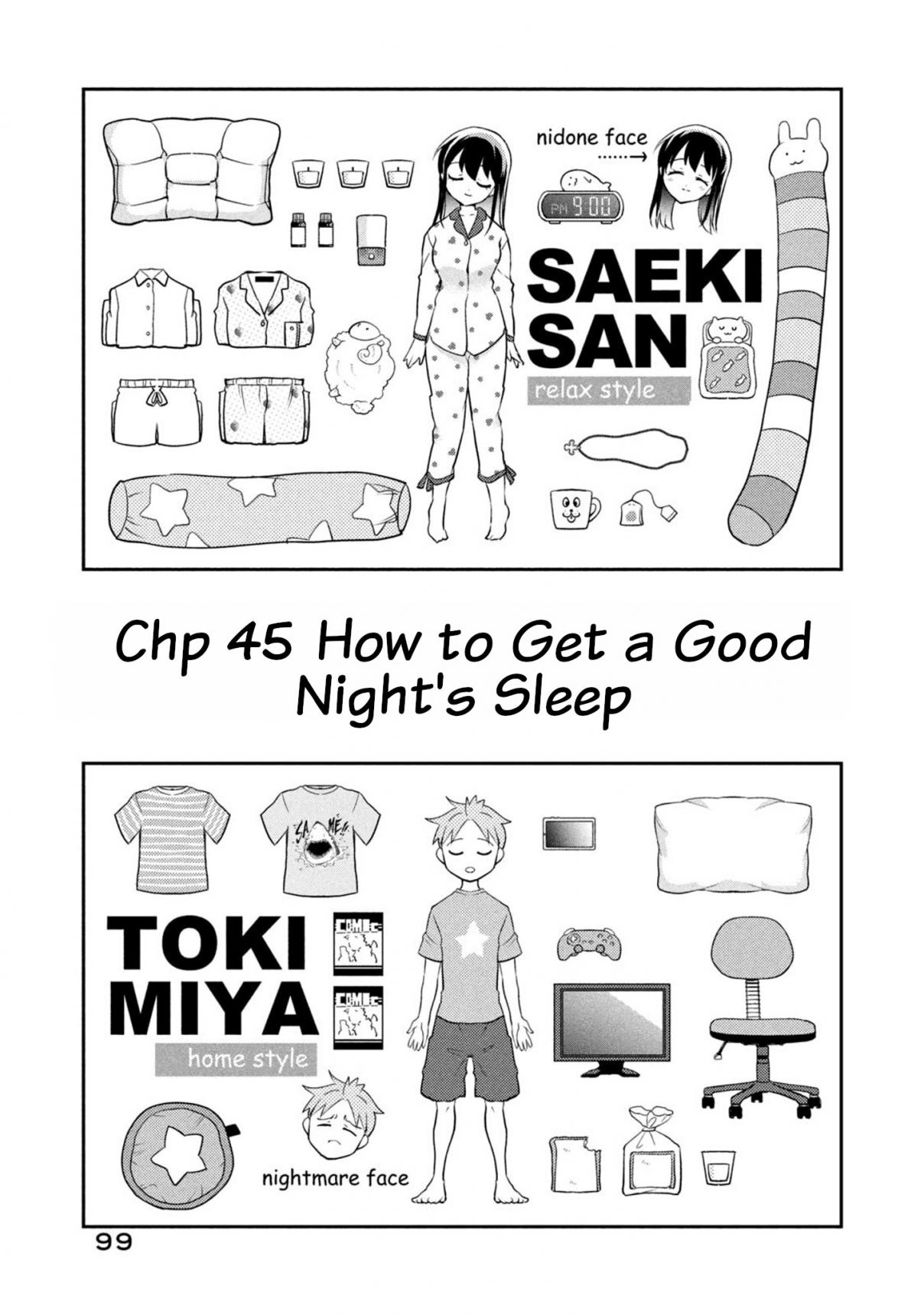 Saeki san wa Nemutteru Vol. 5 Ch. 45 How to Get a Good Night's Sleep