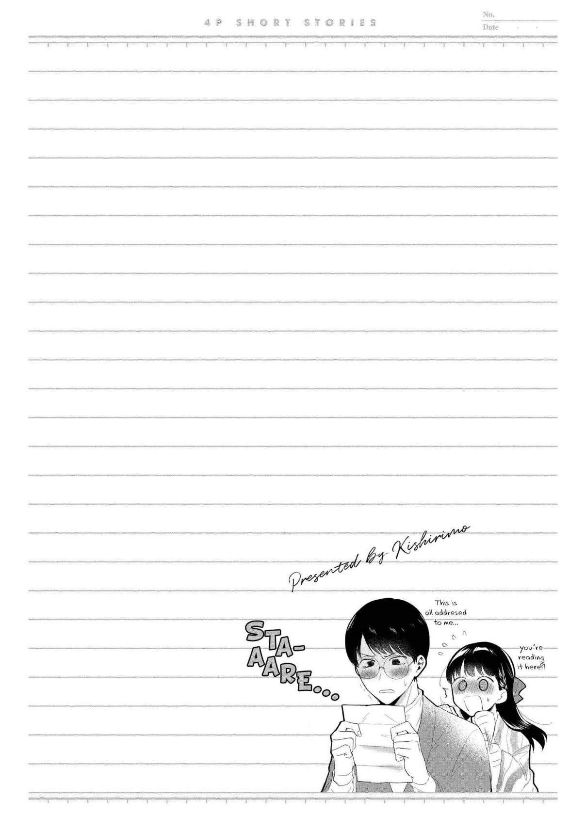 “It’s Too Precious and Hard to Read!!” 4P Short Stories Vol. 1 Ch. 10 Love Letter [by Kishirimo]