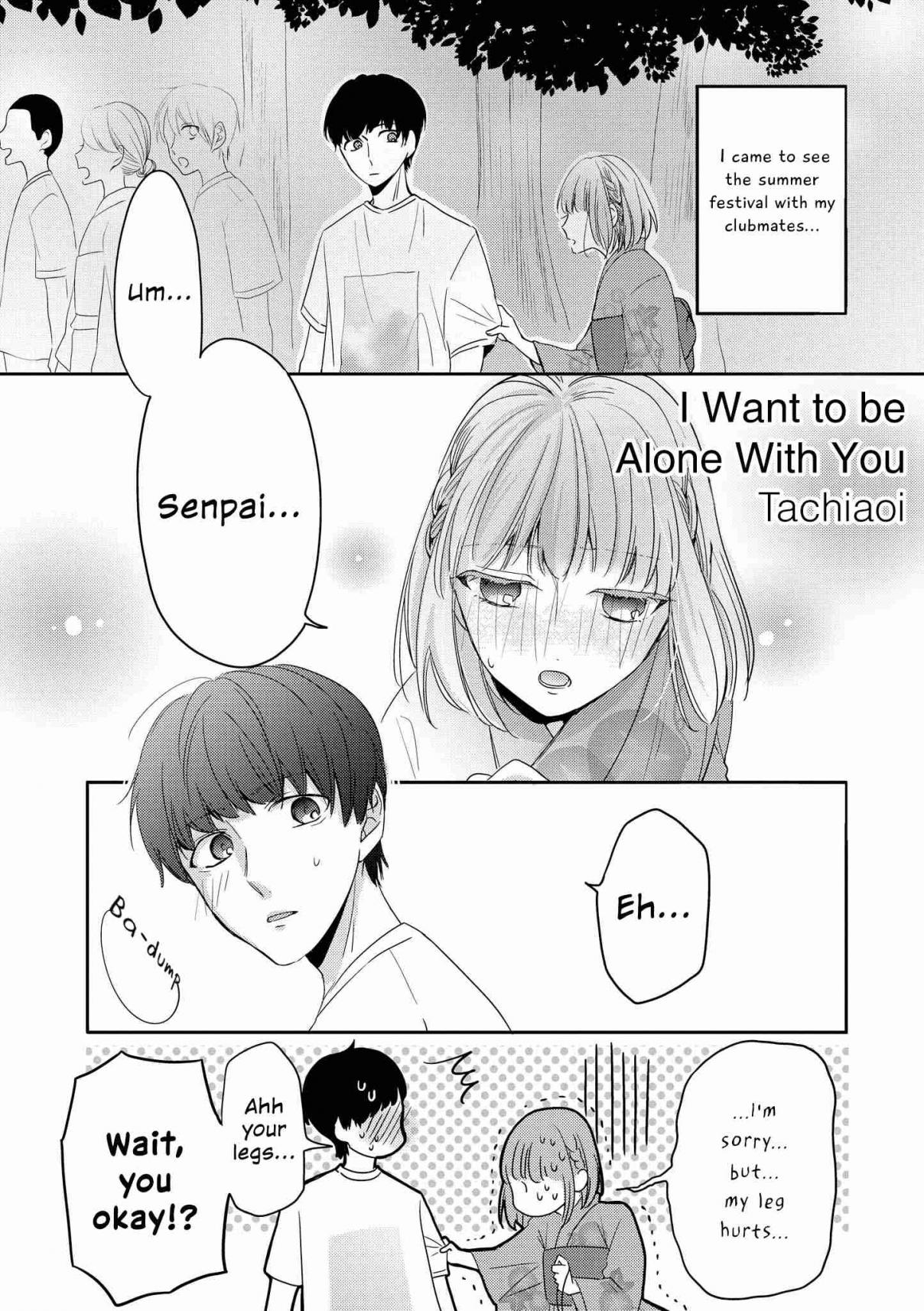“It’s Too Precious and Hard to Read!!” 4P Short Stories Vol. 1 Ch. 26 I Want to be Alone With You [by Tachiaoi]