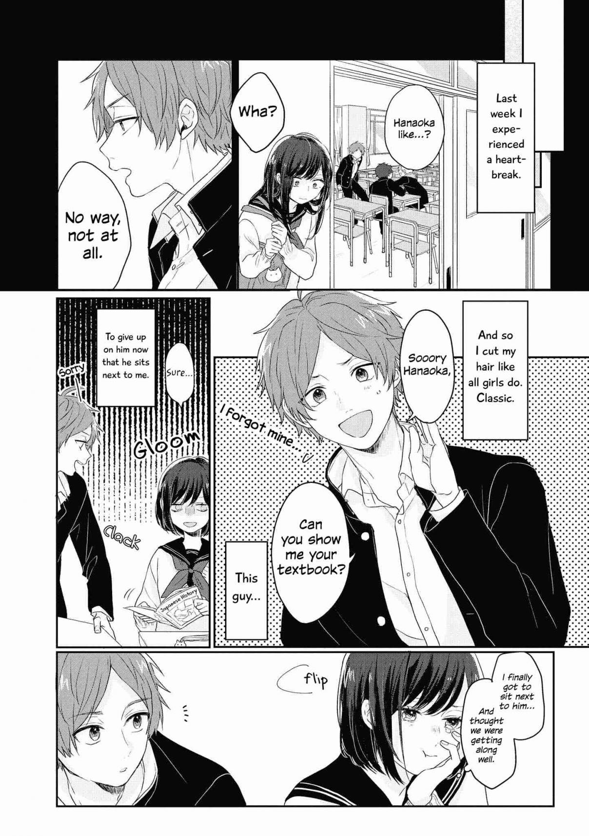 “It’s Too Precious and Hard to Read!!” 4P Short Stories Vol. 2 Ch. 27 To Cut, or Not to Cut [by Megumi Dorokawa]