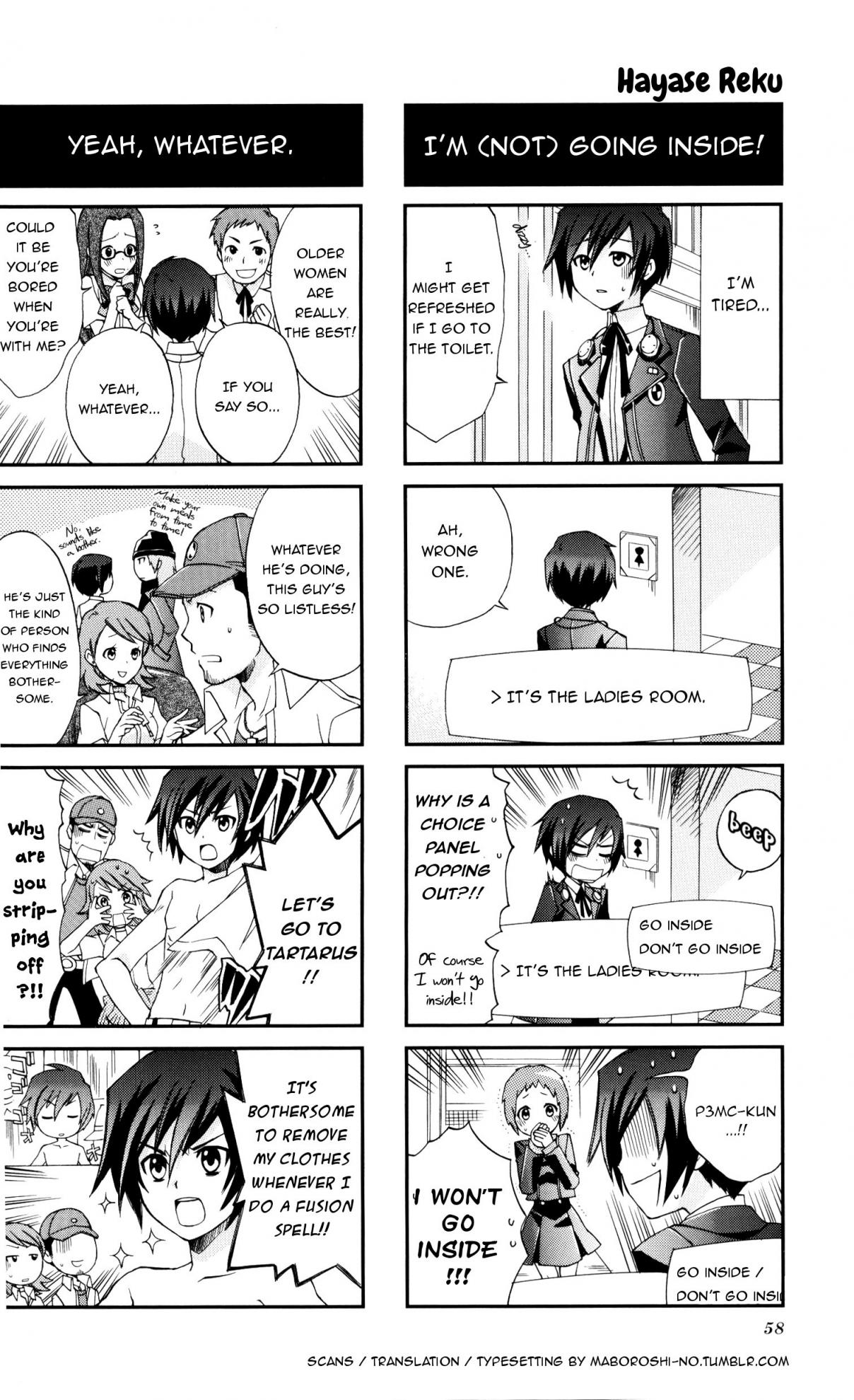 Persona 3 4koma Gag Battle Vol. 2 Ch. 9 Any attack gets nullified! (Artist